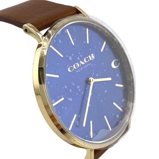 COACH Watches 14602473 Stainless Steel blue CHARLES mens Used Authentic