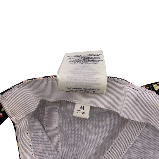 GUCCI cap 638300 cotton Brown Liberty Floral Women M Used Authentic