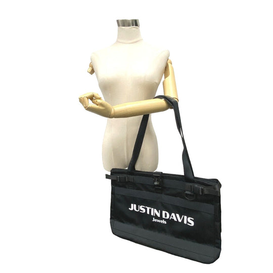 Justin Davis Tote Bag Nylon black ATTRACT mens Used Authentic