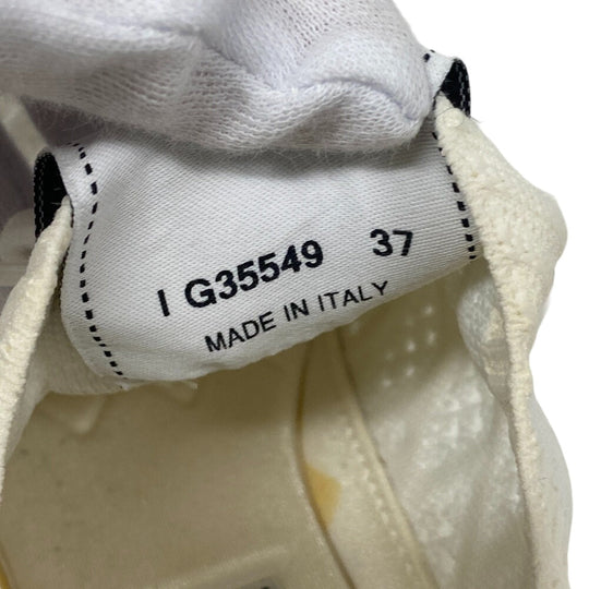 CHANEL sneakers G35549 knit white Women 37 Used Authentic