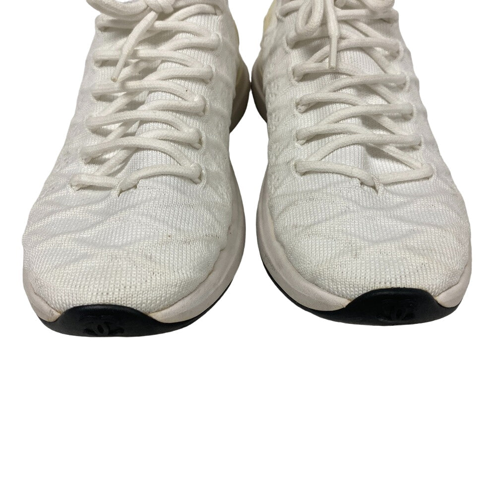 CHANEL sneakers G35549 knit white Women 37 Used Authentic