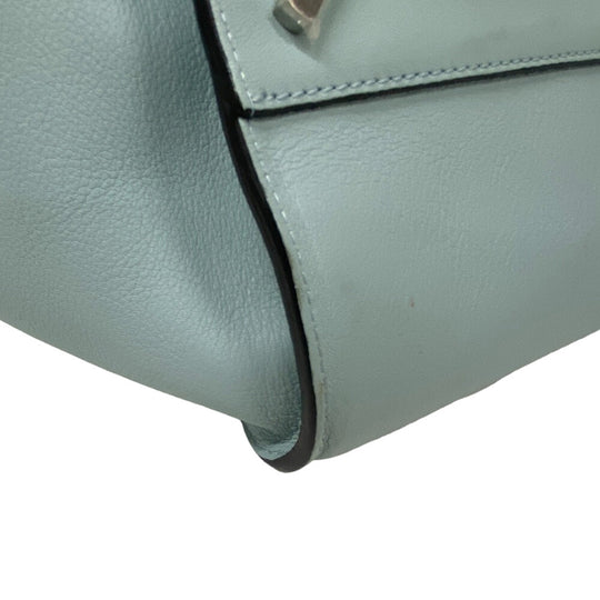 LOEWE Shoulder Bag leather blue 2WAY handbag Hammock large Women Used Authentic
