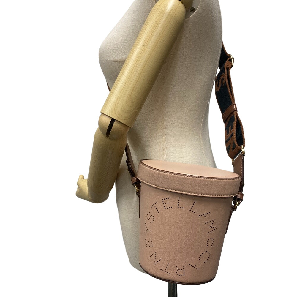 Stella McCartney Shoulder Bag leather pink Bucket Women Used Authentic