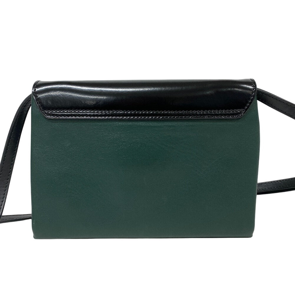 MARNI Shoulder Bag leather black Trunk bag Women Used Authentic