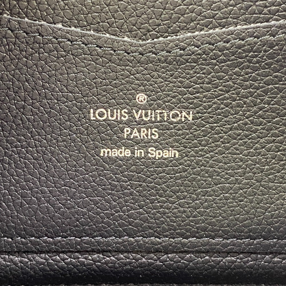 LOUIS VUITTON Long Wallet Purse M62622 leather black Zip Around LV Logo Zippy Lock Me mens Used Authentic