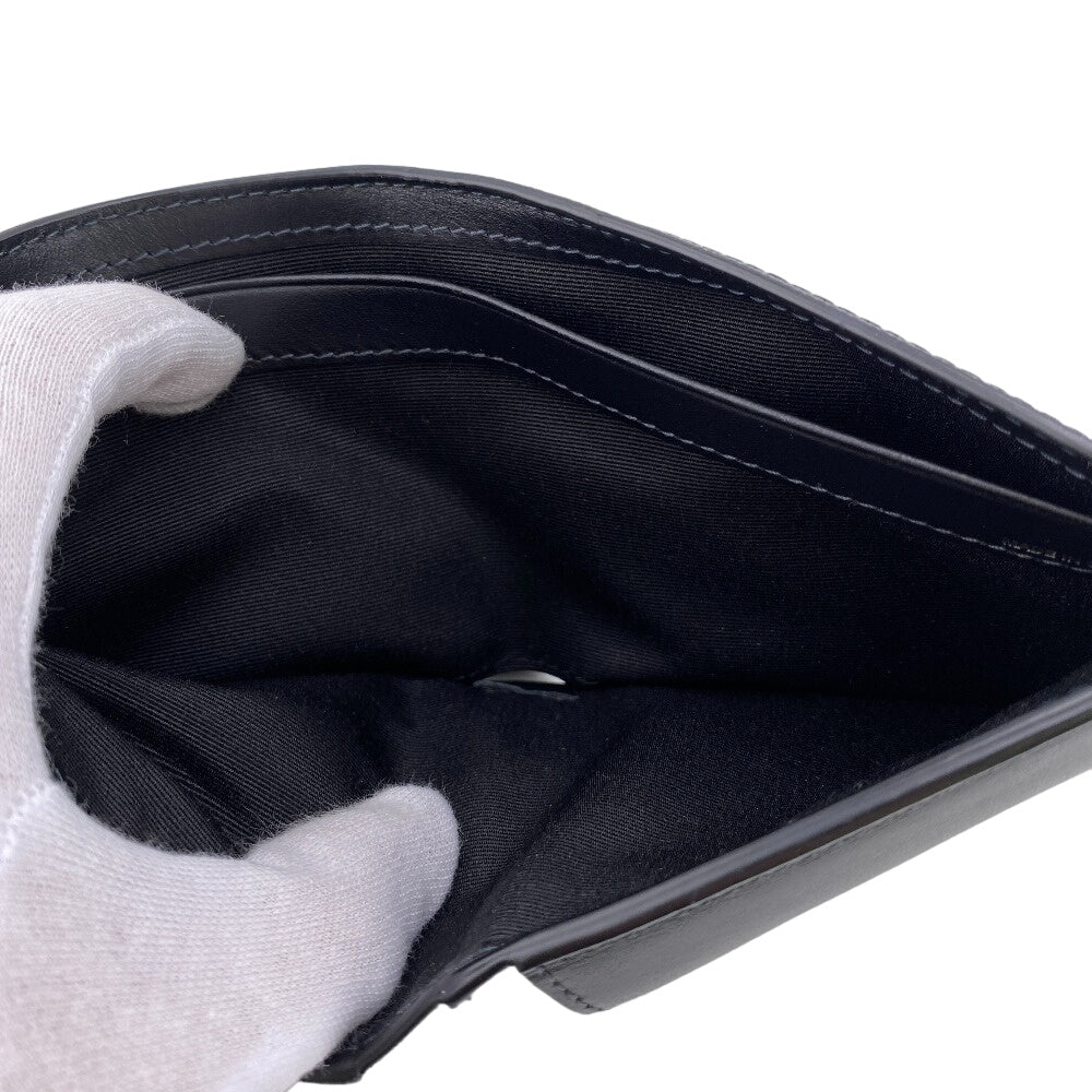 THOMAS BURBERRY Bifold Wallet 8056707 leather black mens Used Authentic