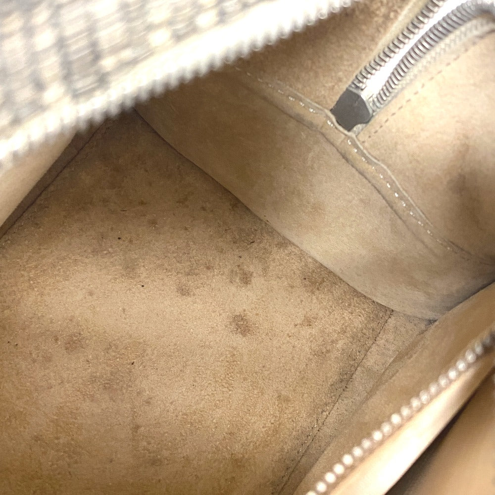 LOEWE Handbag canvas gray Matt Croco Americana 28 Women Used Authentic