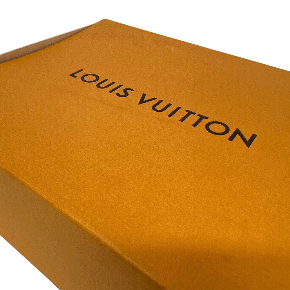 LOUIS VUITTON sneakers FD0270 Denim, Leather blue Monogram denim mens 7 1/2 Used Authentic