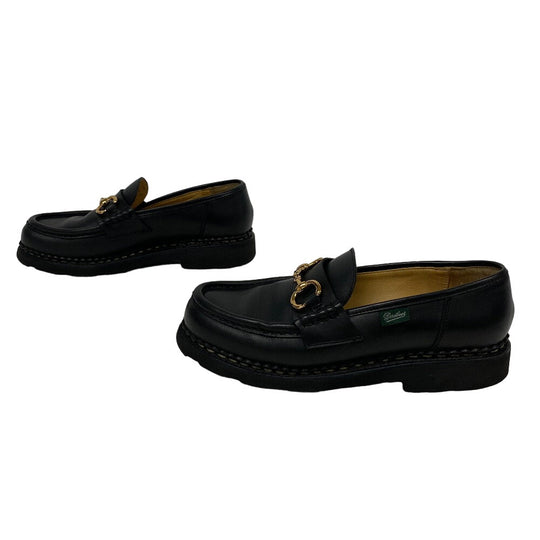 Paraboot loafers 78626 leather black Bit loafer ORSAYTI Women 4 1/2 Used Authentic
