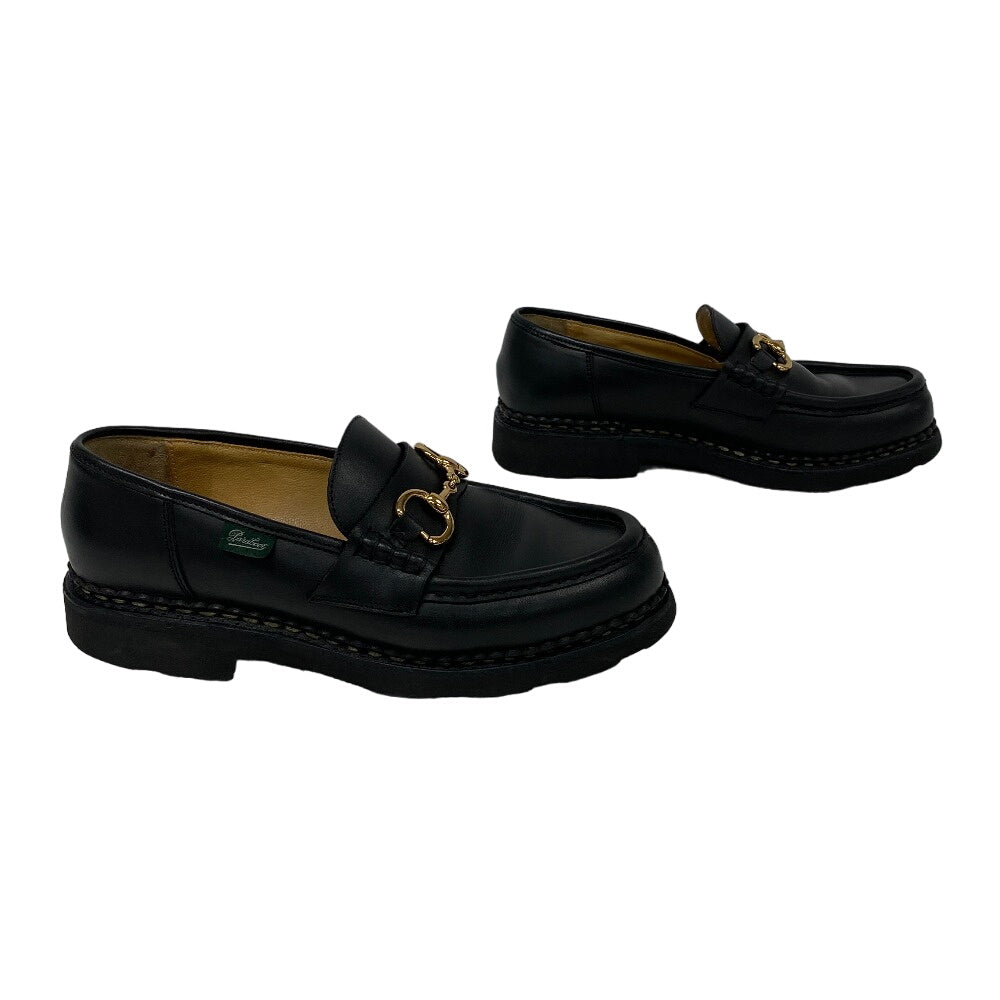 Paraboot loafers 78626 leather black Bit loafer ORSAYTI Women 4 1/2 Used Authentic