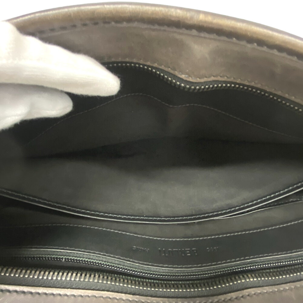 Berluti Business bag leather Brown Briefcase initial Anjoul mens Used Authentic