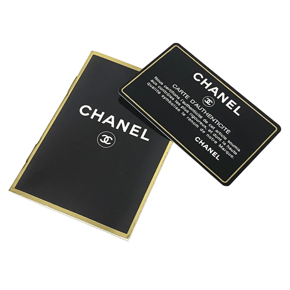 CHANEL Shoulder Bag lambskin black Single flap Double Chain COCO Mark Deca Trasse Women Used Authentic