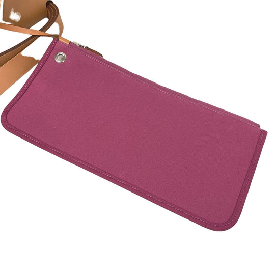 HERMES Handbag canvas pink 2WAY Shoulder Bag Herbag zip cabin Women(Unisex) Used Authentic