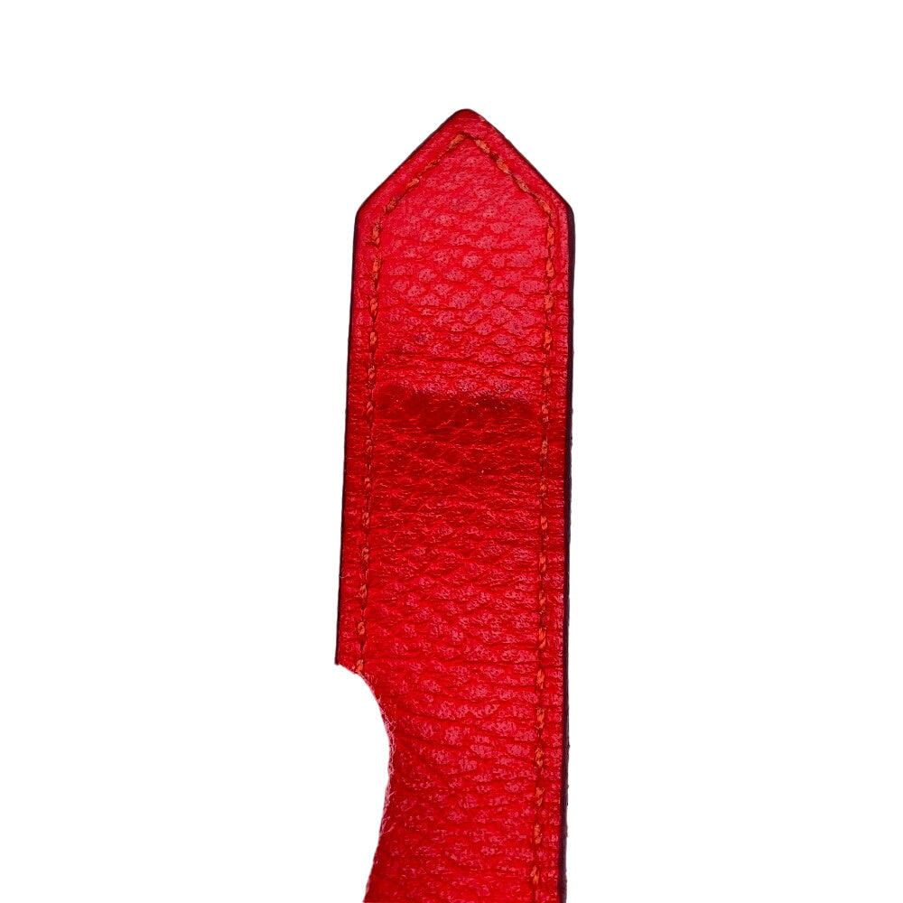 HERMES Long Wallet Purse Epsom Red 2016 Beansufla Women Used Authentic