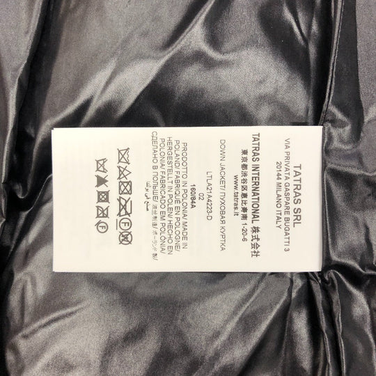 TATRAS Down jacket LTLA21A4223-D Nylon black mens 02 Used Authentic