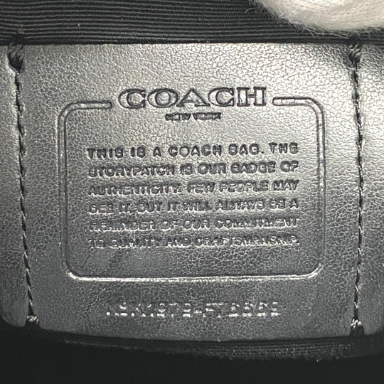 COACH Shoulder Bag F76669 leather Brown Signature Small Paxton Duffle Women Used Authentic