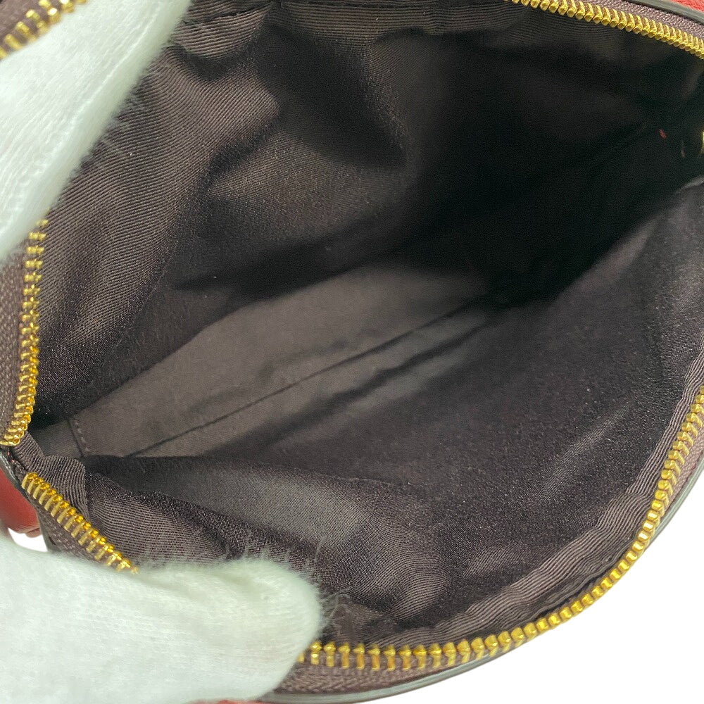 COACH Sling bag canvas beige Jesscross Signature Women Used Authentic