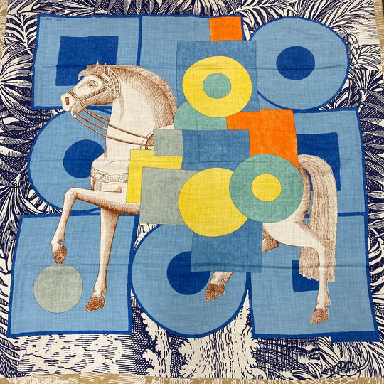 HERMES scarf Silk, Cashmere beige Cashmere x silk Caregean Women Used Authentic
