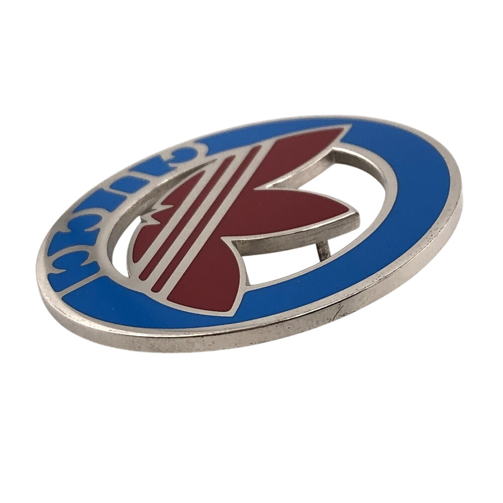 GUCCI Brooch Silver Red Adidas Pin Brooch mens Used Authentic