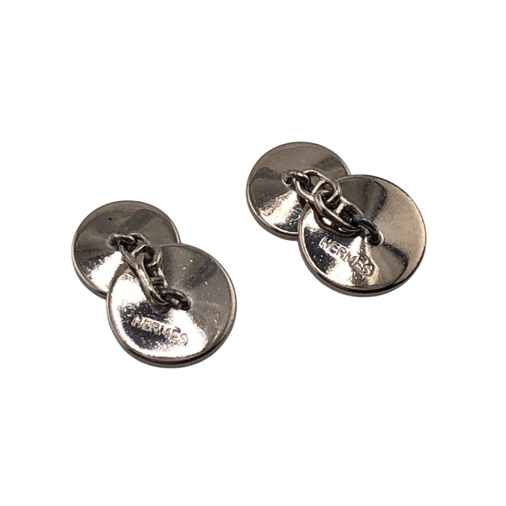 HERMES cuffs Silver, Metal pink mens Used Authentic