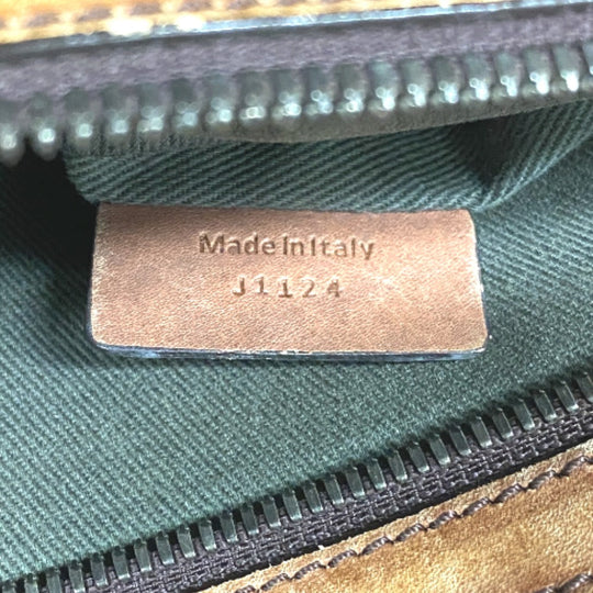 Berluti Tote Bag leather Brown Calligraphic to Jules mens Used Authentic