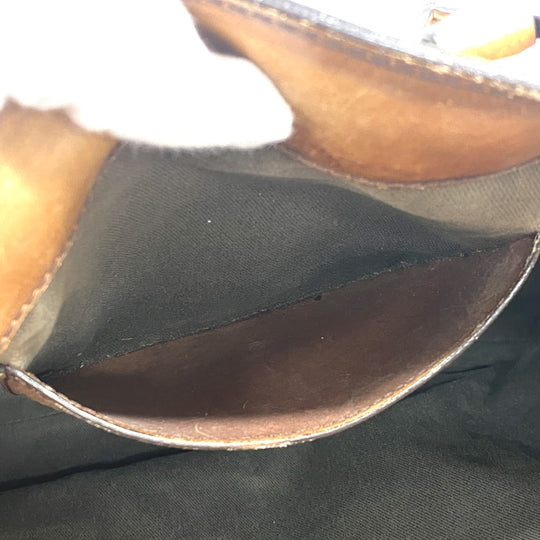 Berluti Tote Bag leather Brown Calligraphic to Jules mens Used Authentic