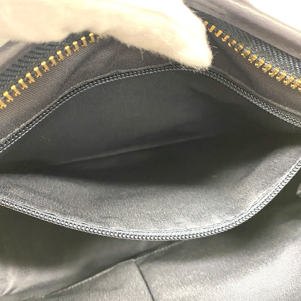 COACH Shoulder Bag 20937 Canvas, Leather Navy Women Used Authentic