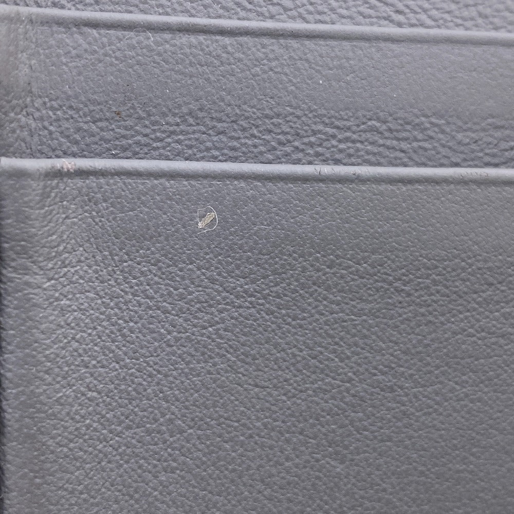 Christian Dior Tri-fold wallet Canvas, Leather gray Compact wallet Oblique Women Used Authentic