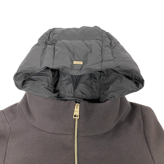 Herno Down jacket PI0848D Wool, Nylon Brown Women 42 Used Authentic