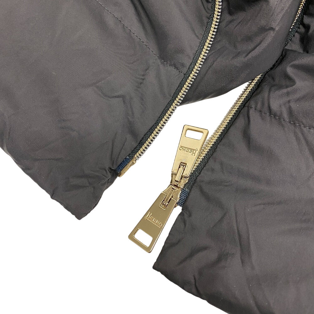 Herno Down jacket PI0848D Wool, Nylon Brown Women 42 Used Authentic