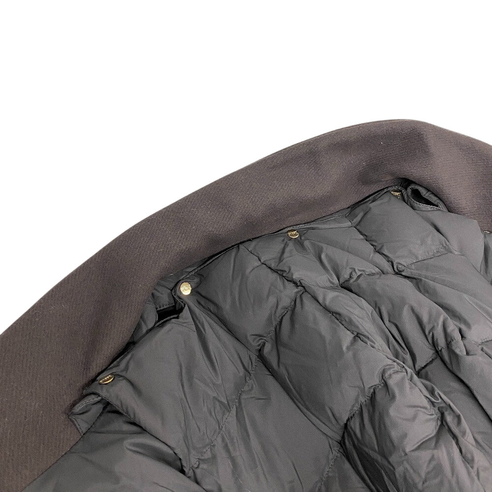 Herno Down jacket PI0848D Wool, Nylon Brown Women 42 Used Authentic