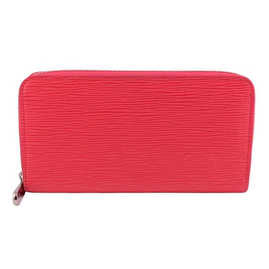 LOUIS VUITTON Long Wallet Purse M83074 leather Pink Sky Zip Around Epi Zippy wallet Women Used Authentic