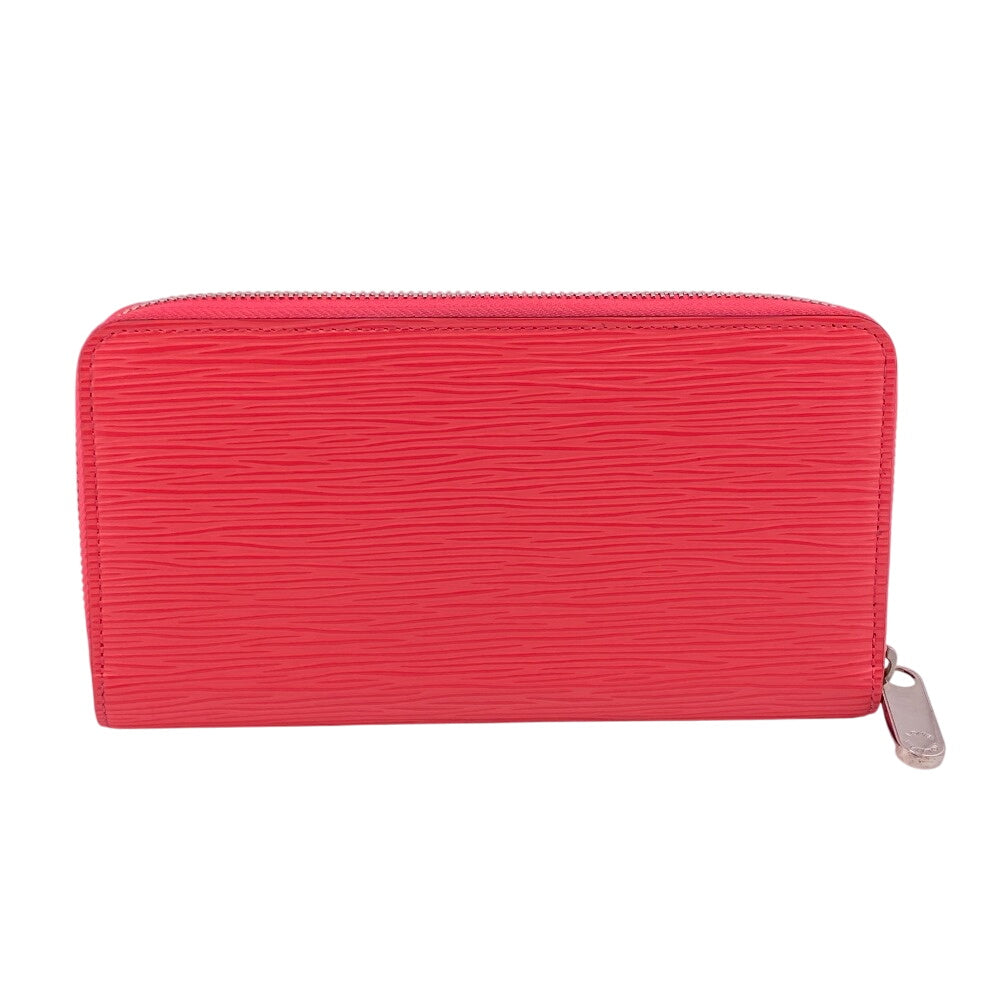 LOUIS VUITTON Long Wallet Purse M83074 leather Pink Sky Zip Around Epi Zippy wallet Women Used Authentic