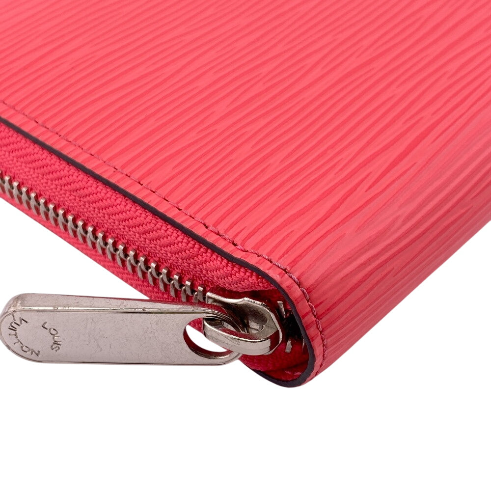 LOUIS VUITTON Long Wallet Purse M83074 leather Pink Sky Zip Around Epi Zippy wallet Women Used Authentic
