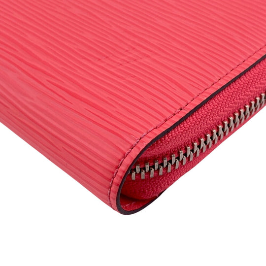 LOUIS VUITTON Long Wallet Purse M83074 leather Pink Sky Zip Around Epi Zippy wallet Women Used Authentic