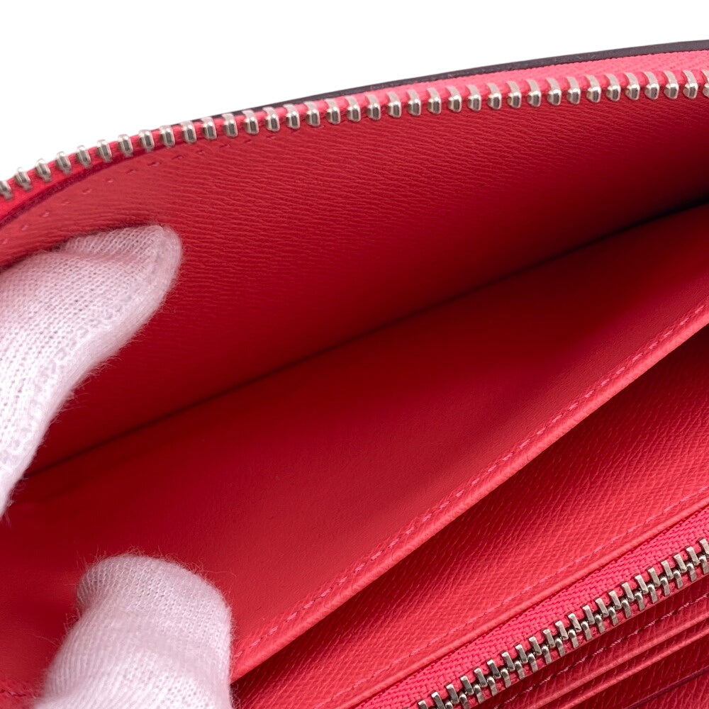 LOUIS VUITTON Long Wallet Purse M83074 leather Pink Sky Zip Around Epi Zippy wallet Women Used Authentic