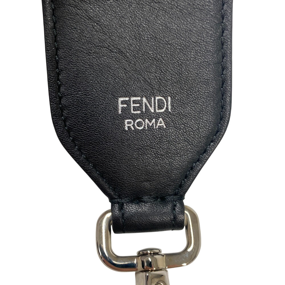 FENDI Shoulder strap Leather, Fabric white Strap you Women(Unisex) Used Authentic