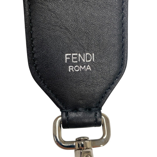 FENDI Shoulder strap Leather, Fabric white Strap you Women(Unisex) Used Authentic