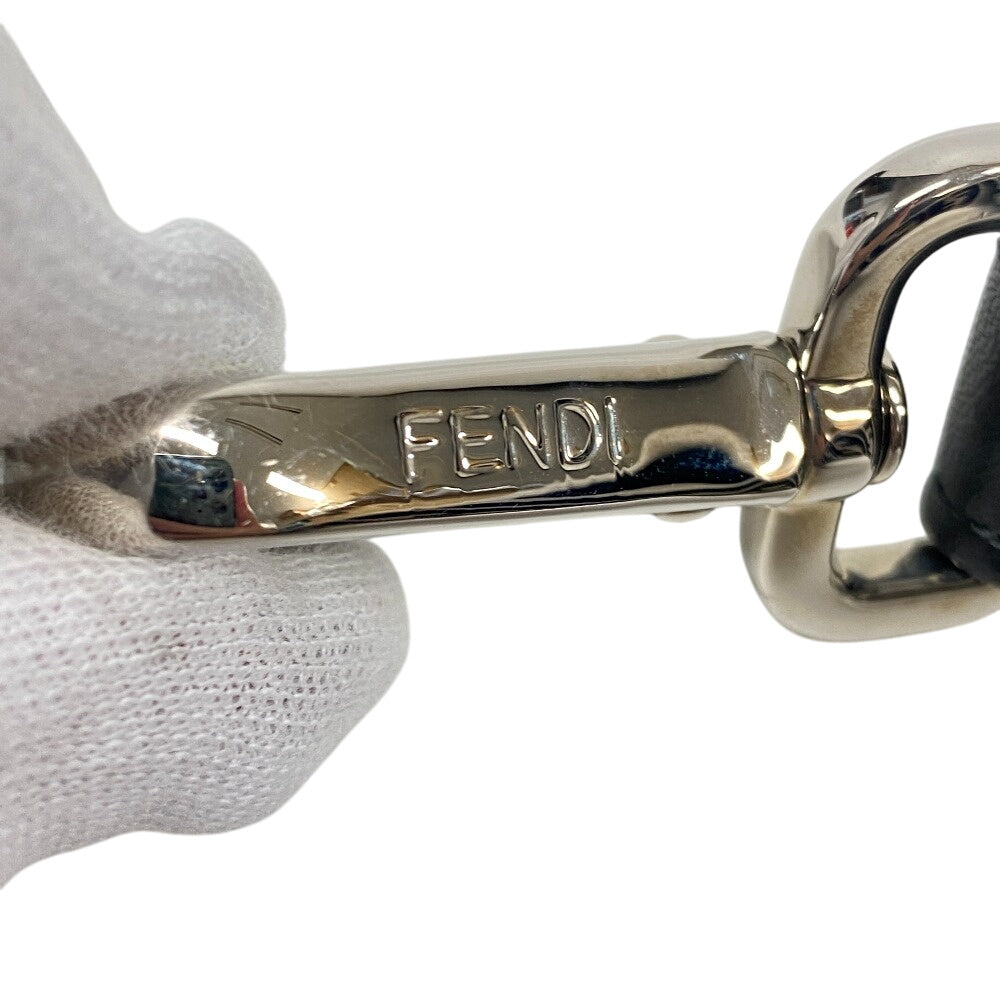 FENDI Shoulder strap Leather, Fabric white Strap you Women(Unisex) Used Authentic
