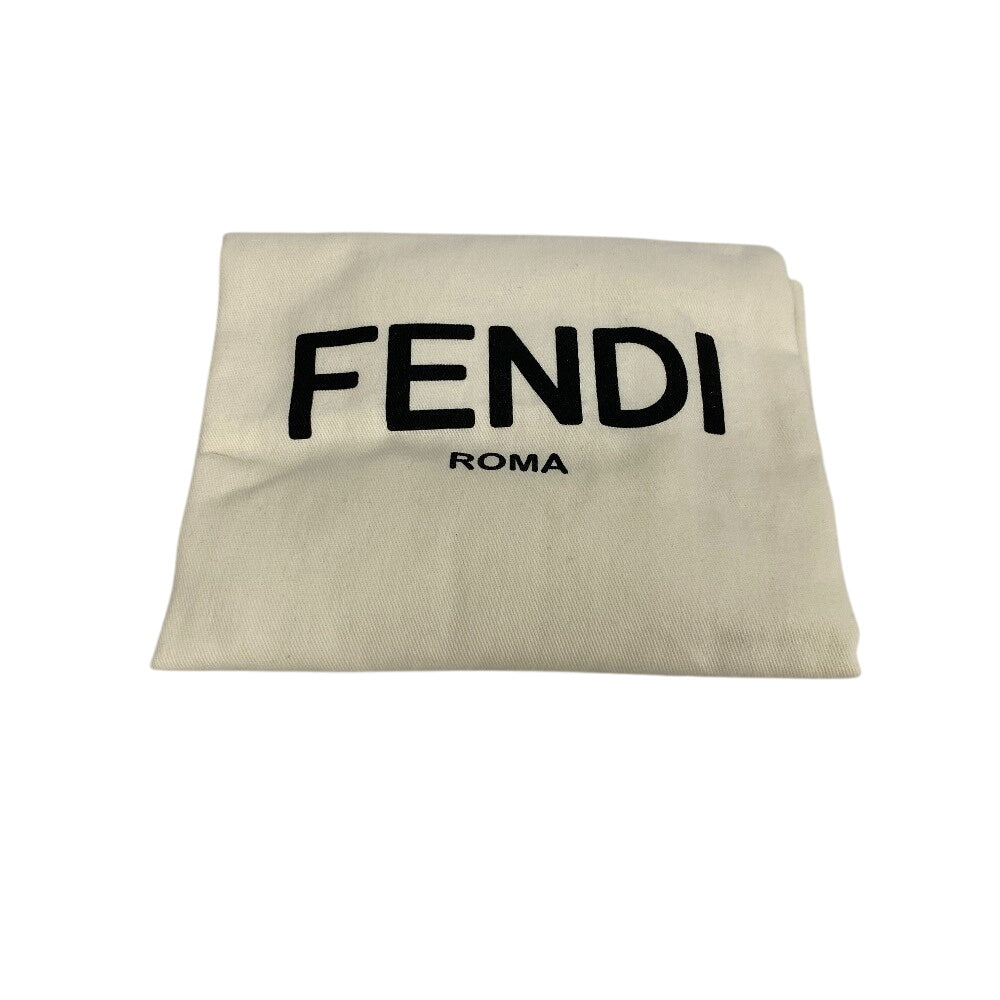 FENDI Tote Bag 8BH378 canvas pink beige Rome Shopper Women Used Authentic