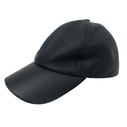 LOUIS VUITTON cap M77306 leather black Cruiser unisex(Unisex) Used Authentic