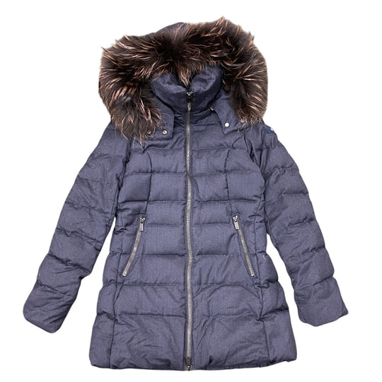 TATRAS Down jacket Navy Real fur pure quality Women 1 Used Authentic