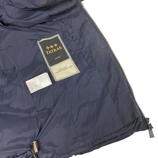 TATRAS Down jacket Navy Real fur pure quality Women 1 Used Authentic