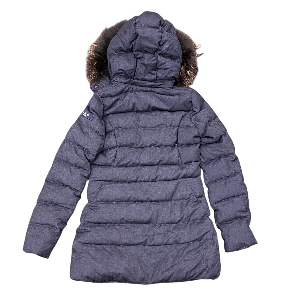 TATRAS Down jacket Navy Real fur pure quality Women 1 Used Authentic