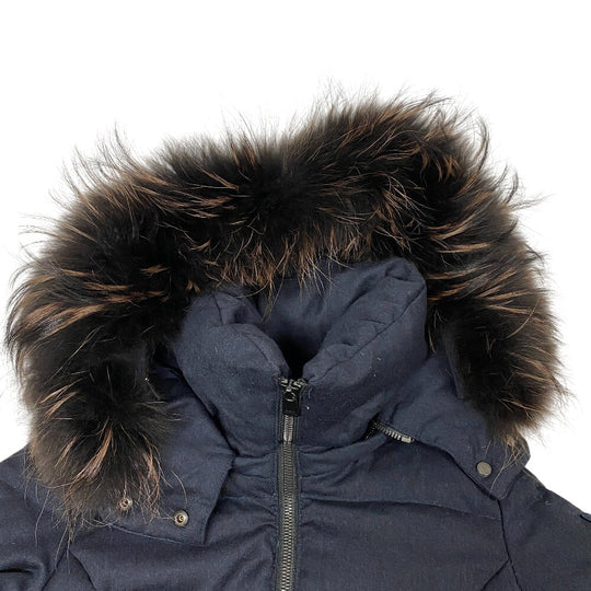 TATRAS Down jacket Navy Real fur pure quality Women 1 Used Authentic