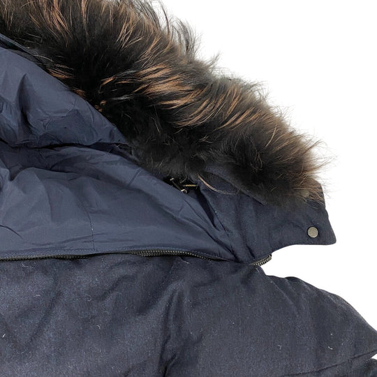 TATRAS Down jacket Navy Real fur pure quality Women 1 Used Authentic