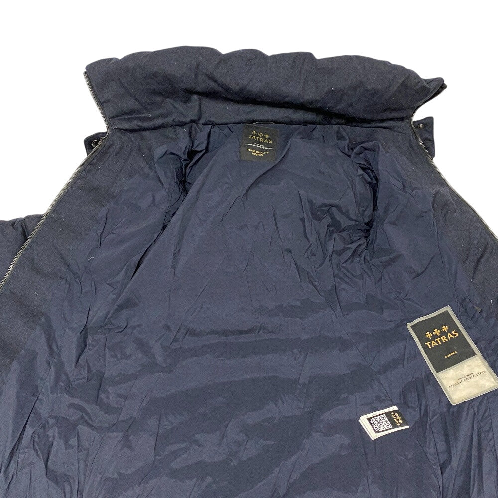 TATRAS Down jacket Navy Real fur pure quality Women 1 Used Authentic