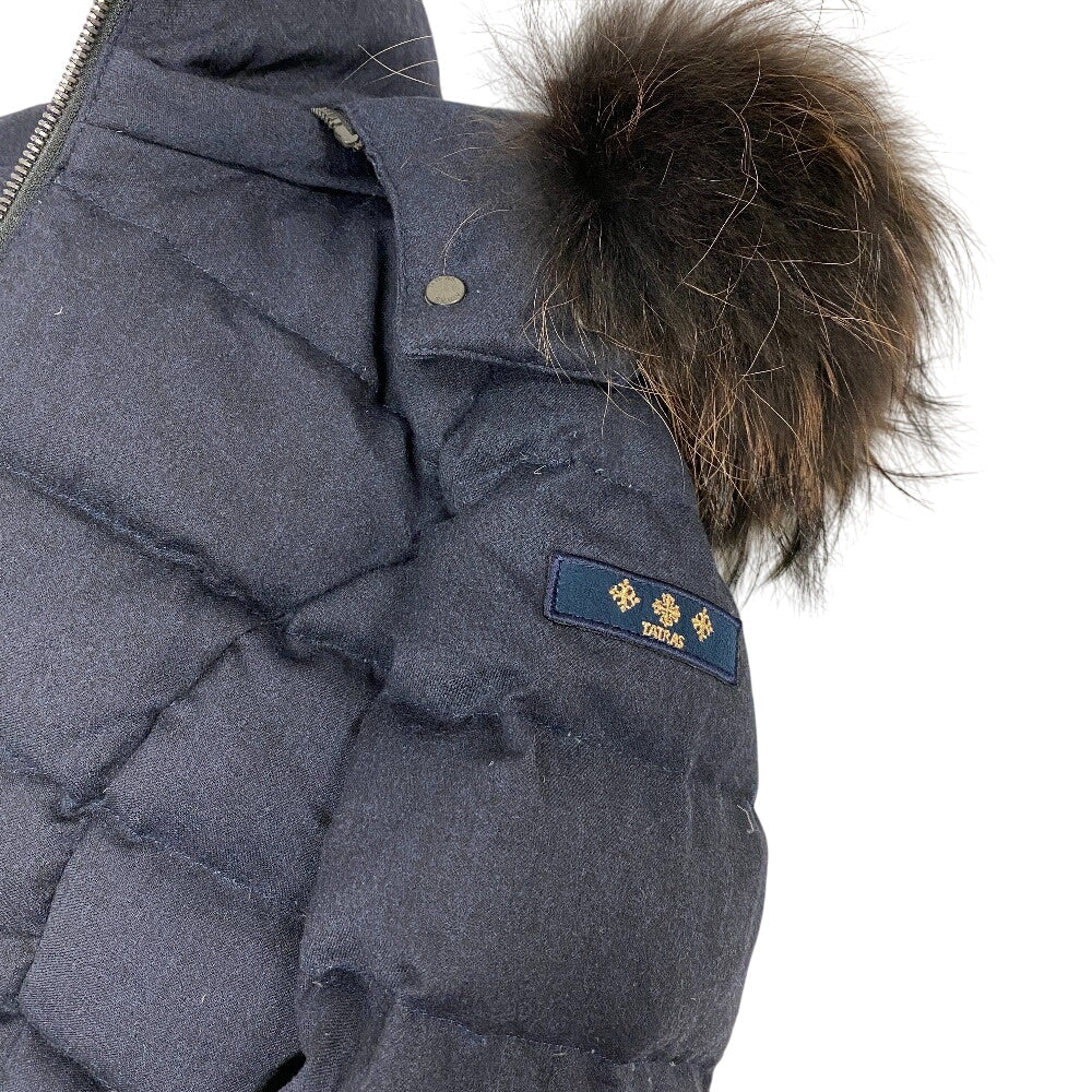 TATRAS Down jacket Navy Real fur pure quality Women 1 Used Authentic