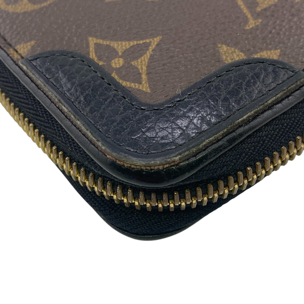 LOUIS VUITTON Long Wallet Purse M61855 leather Brown Zip Around Monogram Zippy wallet Retiro Women Used Authentic
