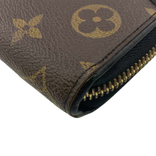 LOUIS VUITTON Long Wallet Purse M61855 leather Brown Zip Around Monogram Zippy wallet Retiro Women Used Authentic